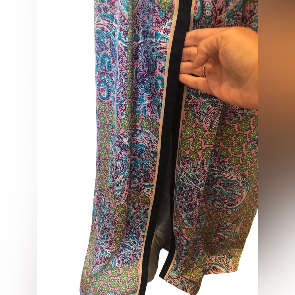Juicy Couture purple patter v-neck tank maxi dress size 4 Women’s - Picture 5 of 13